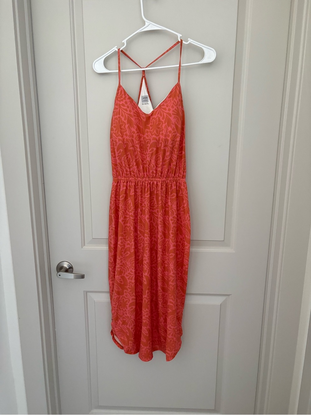 Prana Nwt size xs Coral Patterned Tank Dress - Picture 3 of 6